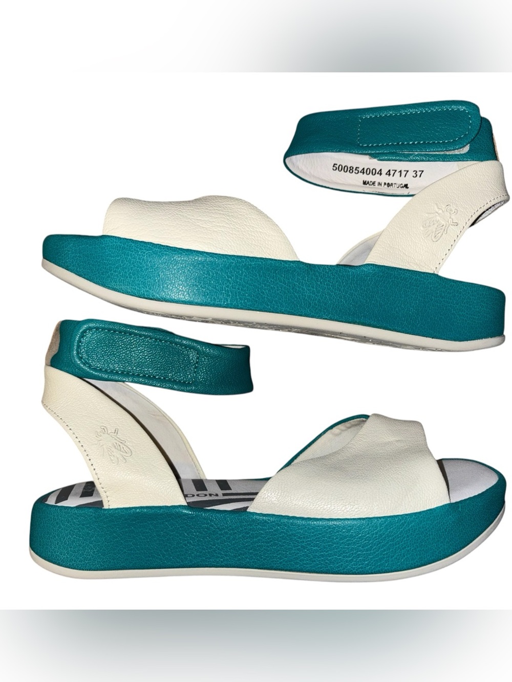 Fly London Bibb Ankle Strap Platform Sandals 37